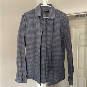 Blue Casual Button Down Shirt